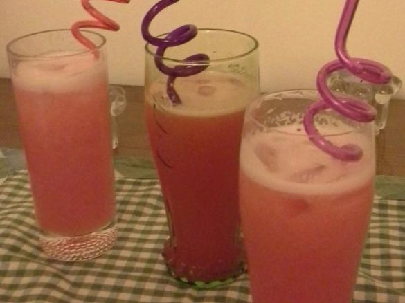 Granizado de Limão e Morangos