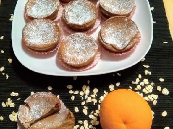 Queijadas de queijo quark e laranja