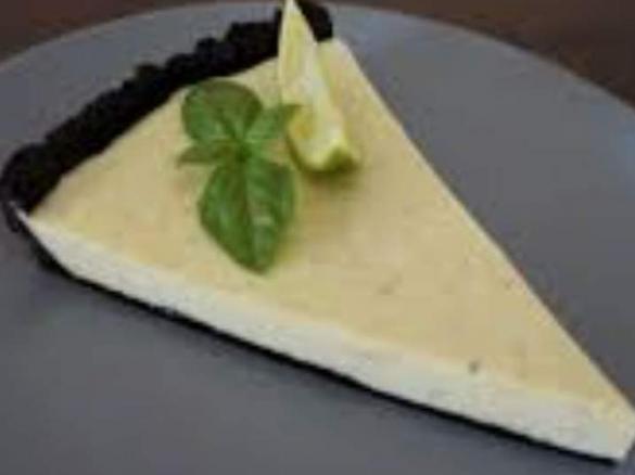 Tarte de lima com base de oreos
