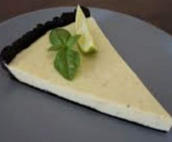 Tarte de lima com base de oreos