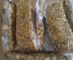 Barras de cereais com banana