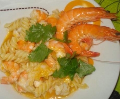 Massada de Tamboril com gambas