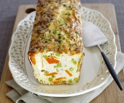 Pudim de ervilhas com cenoura