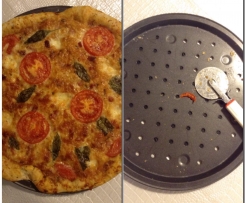 Pizza com tomate fresco