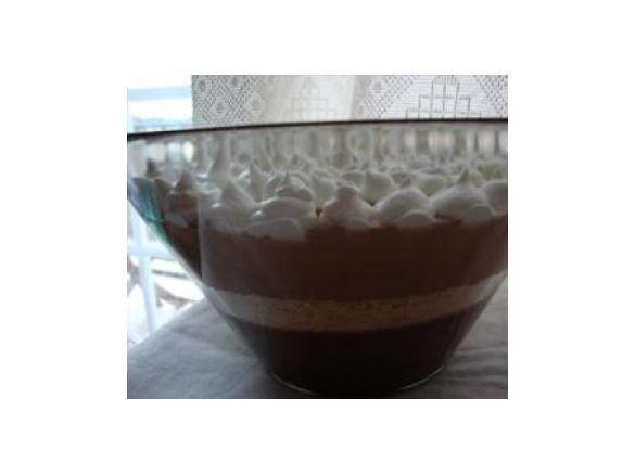 Mousse de chocolate dupla