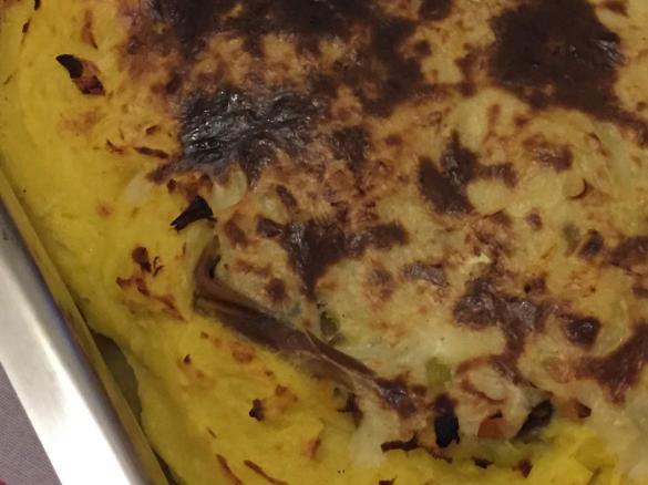 Bacalhau Gratinado com Puré