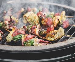 Espetadas de Lulas e Chouriço do Tom Kerridge