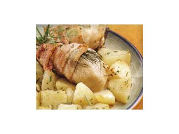 Coxa de frango enrolada