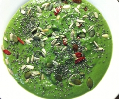 Sopa de chu-chu e espinafres