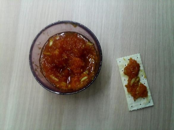 Doce abóbora com amêndoa com pouco açucar