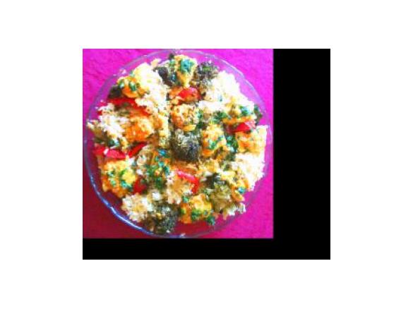 Arroz de peixe e legumes na Bimby