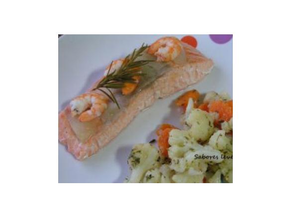 Salmão em papelotes