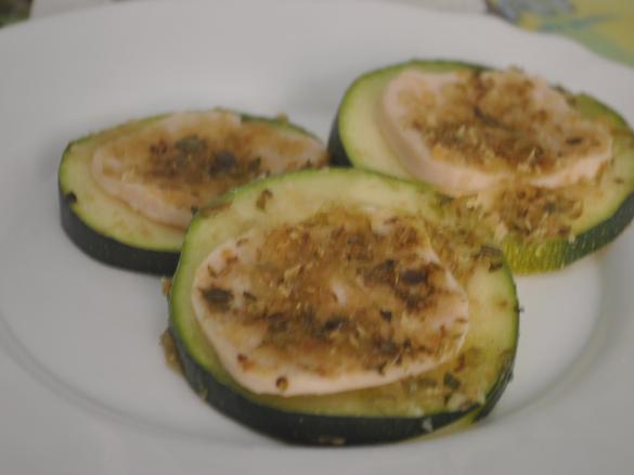 Courgette aromática a vapor