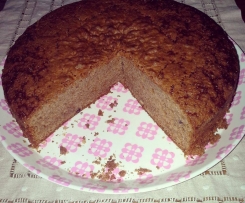 Bolo de iogurte de mirtilos com chocolate