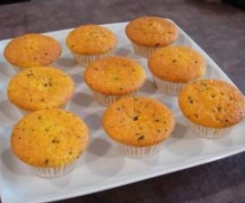 queques de cenoura com pepitas de chocolate