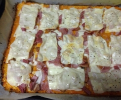 Pizza com base de couve flor