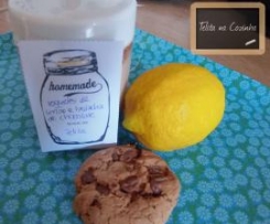 iogurtes de limão e bolacha de chocolate