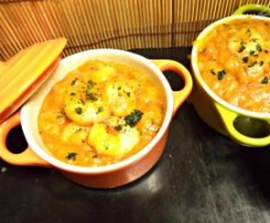 Açorda de Tomate com Camarão