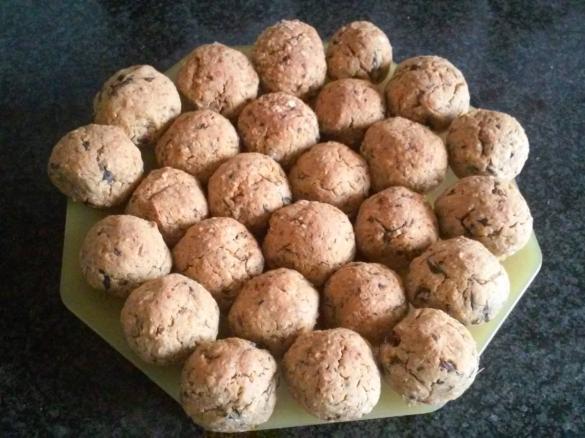 Almondegas de lentilhas e cogumelos