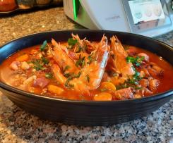 Feijoada de Polvo com Camarão