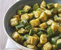 Courgete com hortelã-pimenta