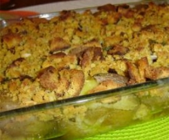 Bacalhau com Broa em cama de Nabiças