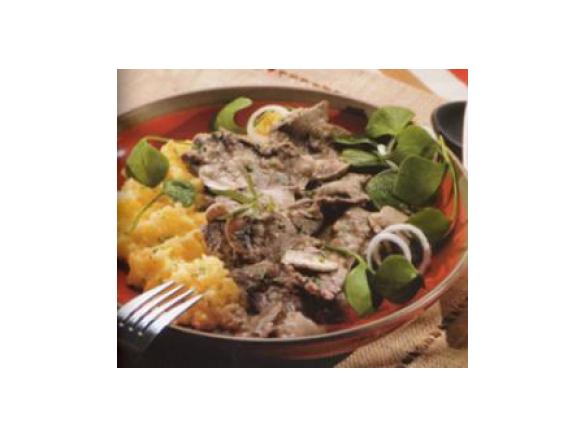 Bifinhos com cogumelos