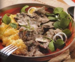 Bifinhos com cogumelos