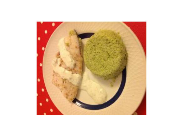 Filetes de peixe com mostarda em grão em papelote