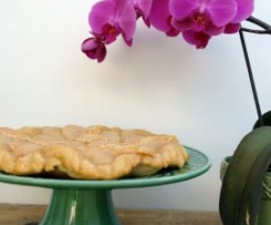 Tarte de pêras caramelizadas com Camembert