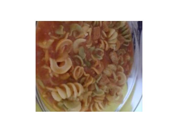 Fusilli com Carne Guisada