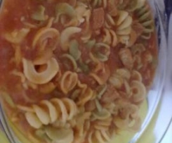 Fusilli com Carne Guisada
