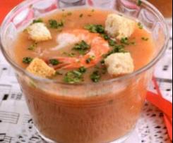 Creme de Camarão com Gengibre