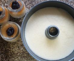 Manjar Branco com Molho de Ameixa