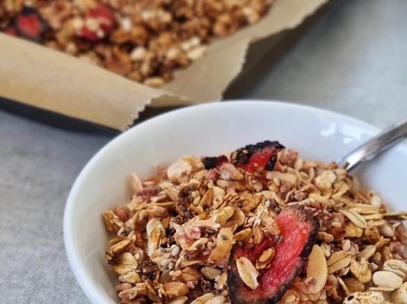Granola de morango
