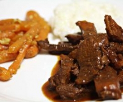 Strogonoff com Mel e Soja