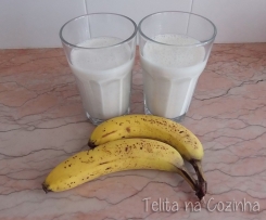 batido de banana e aveia