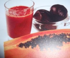 Sumo de Mamão com Beterraba