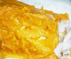 Lombo de porco com molho de cenoura