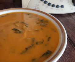 Sopa de Batata Doce e Agrião