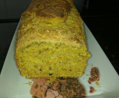 Pão integral de cenoura e sementes