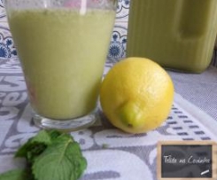 smoothie de limão com hortelã