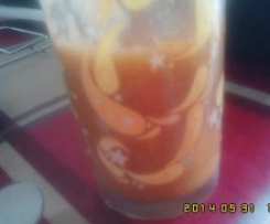 Sumo de abricoque com pêra