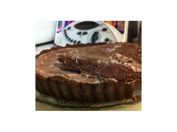 Tarte gelada de Iogurte e chocolate menta laranja