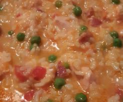 Arroz de legumes com frango