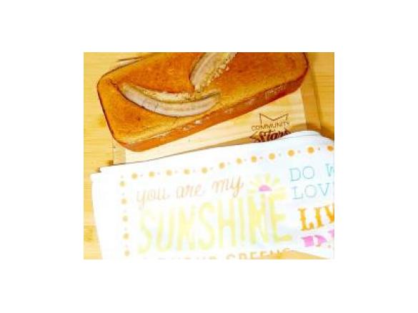 Bolo de aveia e banana