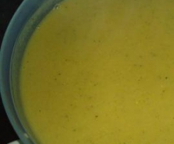 Creme de grão com coentros