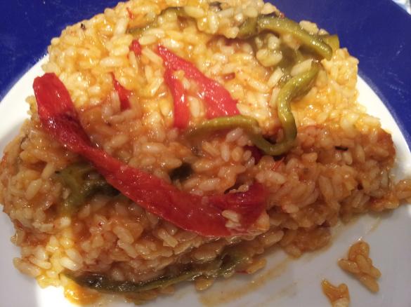Risoto de pimentos assados