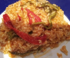 Risoto de pimentos assados