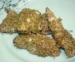 Nuggets de Frango com Amêndoa